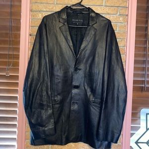 VINETTI Men's Large Leather Jacket